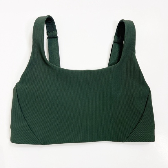 Lululemon Ribbed Train Bra Rainforest Green - Picture 2 of 8